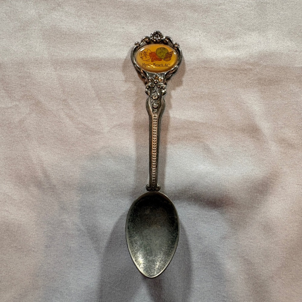 Celest Myrtle Beach SC Souvenir Spoon Silver Plated Vintage Australia 4.5 Inch